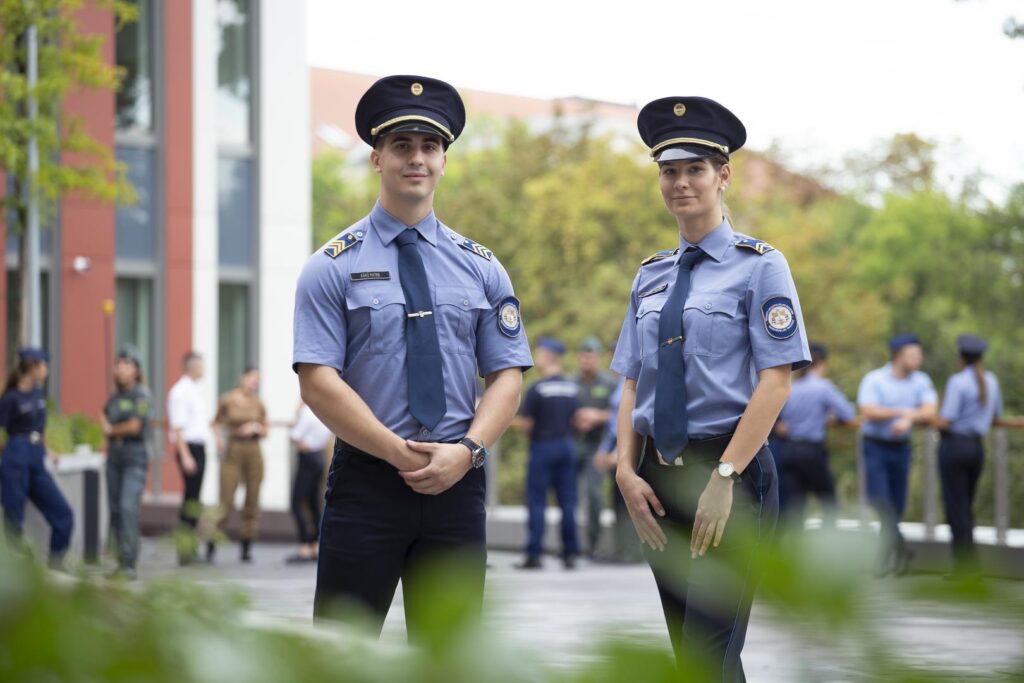 Hungarian Police man and woman